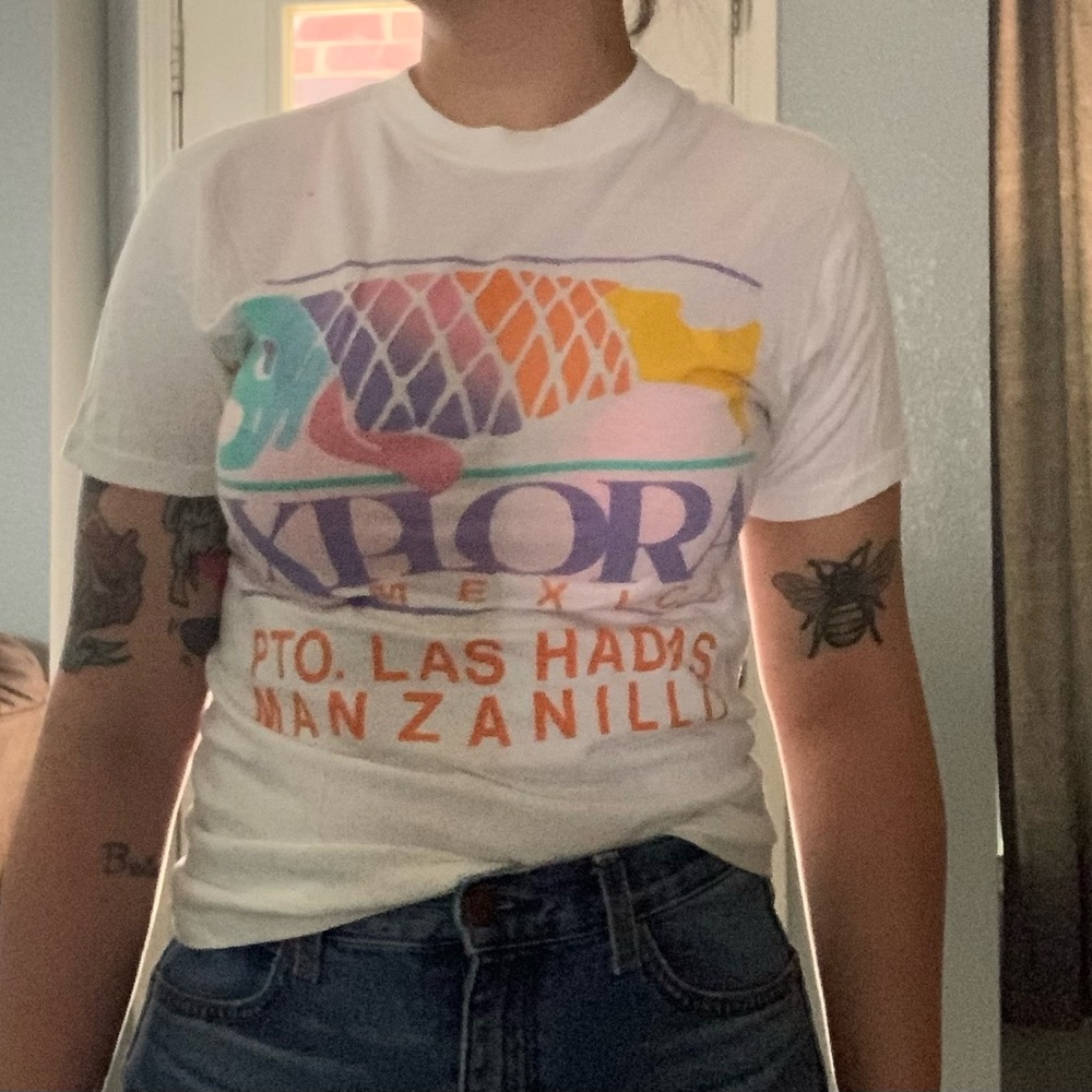 Vintage 80s Explora Mexico Tourist Shirt Single Stitch